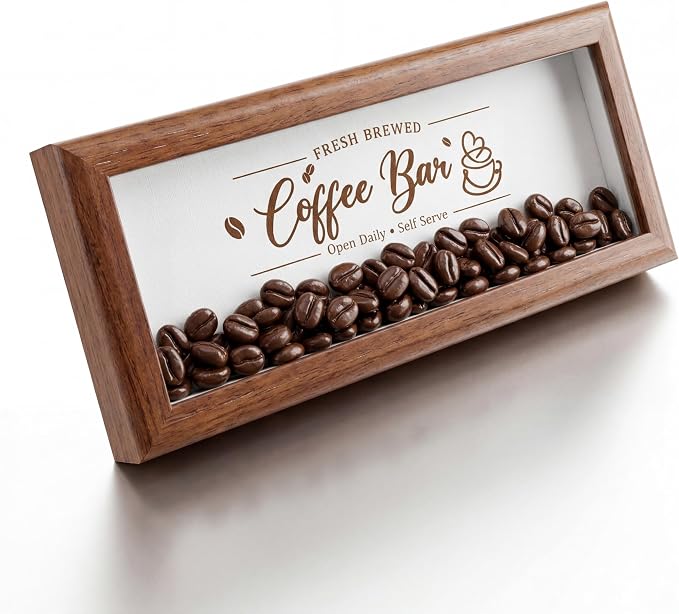 Novabright Daily Wooden Coffee Bar Sign by Unknown