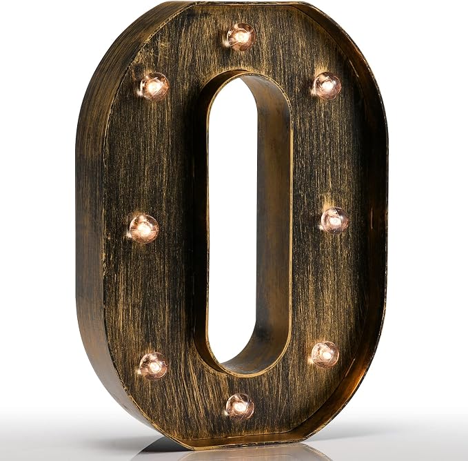 Pooqla Vintage Light Up Marquee Letters by Pooqla