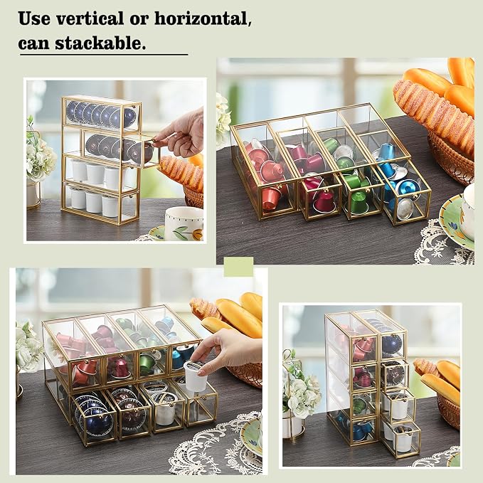 ELLDOO Coffee Pod Holder with 4 Drawers - Image 5