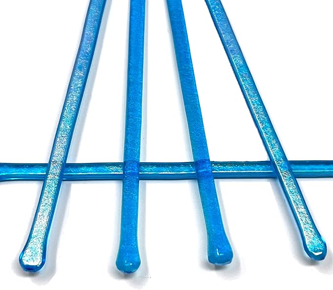 studioTica Handmade Glass Swizzle Sticks: Capri Fire, Cocktail + Hiball Stirrer by studioTica