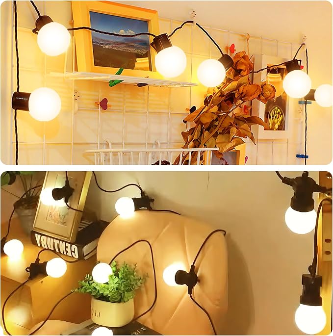 Flaspar Small G14 LED Globe Light Bulb, 1W G45 LED Vanity Bulb 15W Equivalent - Image 2