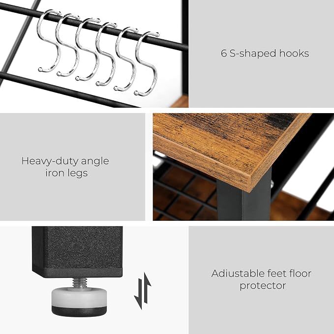 VASAGLE Baker's Rack, Coffee Bar Stand - Image 8