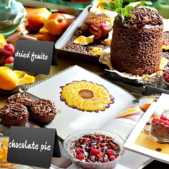 10 Pack Mini Chalkboard Signs Food Labels - Image 6