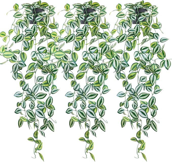 LOYWREE 3 Pack Fake Hanging Plants by Unknown