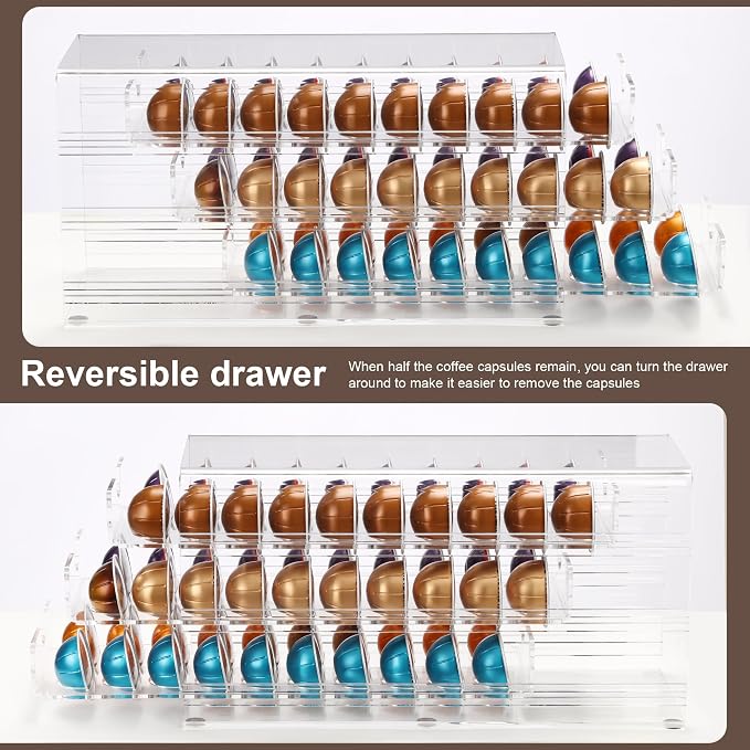 3 Layers Clear Acrylic Coffee Pod Drawer - Image 3