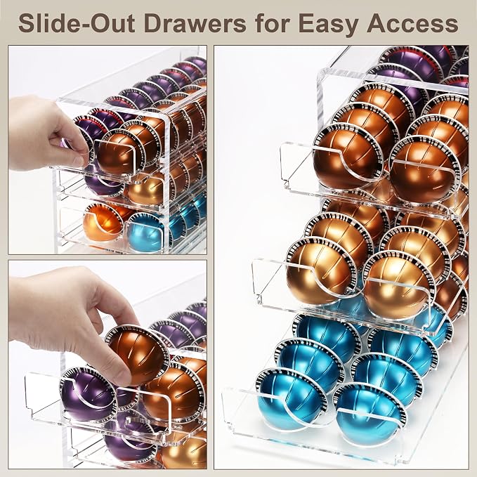3 Layers Clear Acrylic Coffee Pod Drawer - Image 4