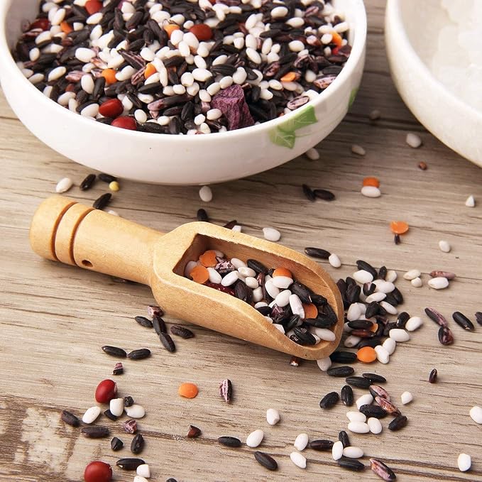 Arroyner 20 PCS Mini Wooden Spoon Mini Bamboo Spoons Small Bath Salt Spoon - Image 5