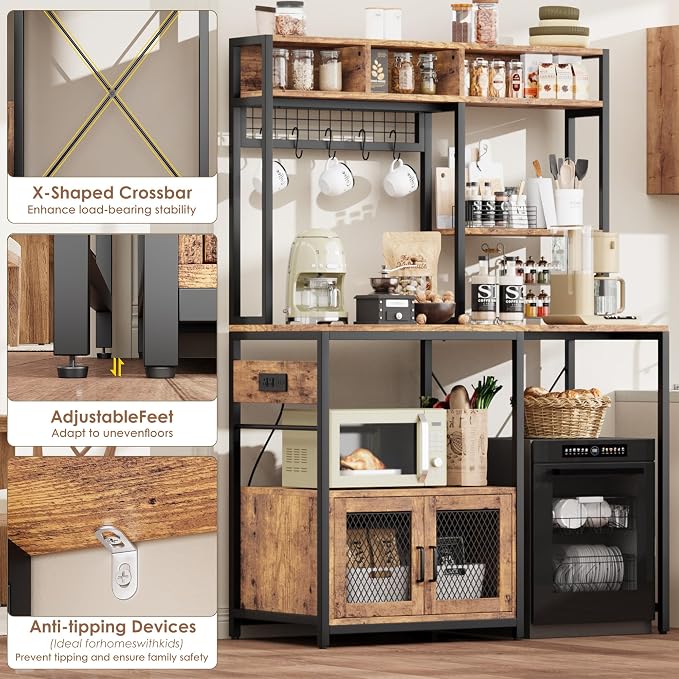 GarveeHome Kitchen Bakers Rack - Image 6