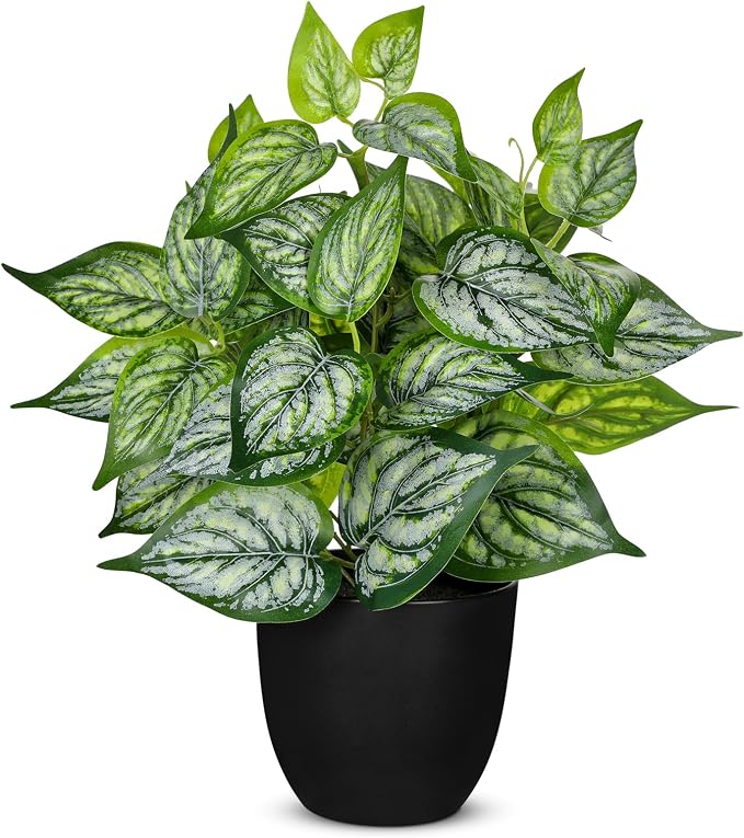 Villa Como 14.5" Artificial Plants Indoor Home Decor, Fake Potted Silk Plants by VillaComo