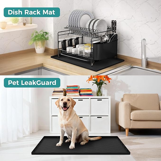 URMONA Under Sink Mat for Kitchen Waterproof, Cabinet Sink Protector Under Sink - Image 5