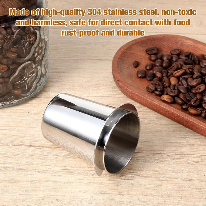 Coffee Dosing Cup 51mm Stainless Steel Coffee Bean Dosing Cup Coffees Grinder - Image 6