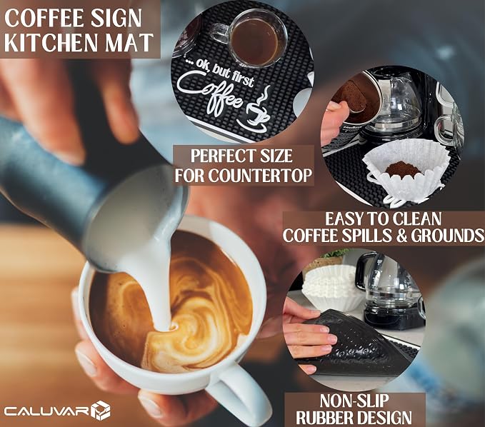 Ok But First Coffee Silicone Bar Mat - Image 3