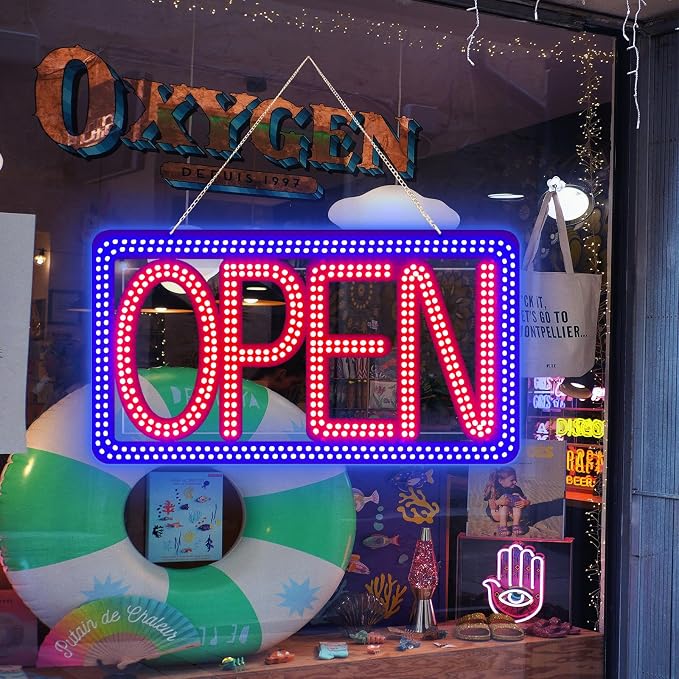 16.5"x9" Horizontal LED Open Sign - Image 6