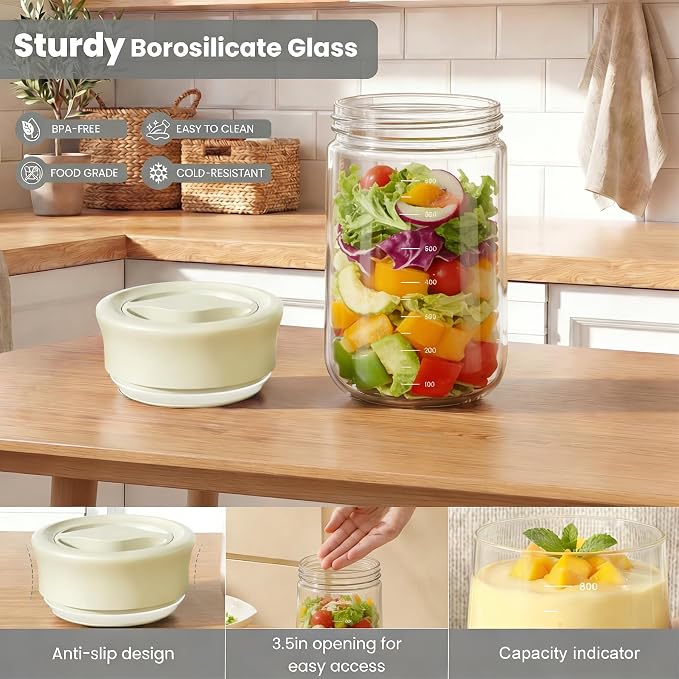 LAKUMIQI Overnight Oats Containers - Image 6