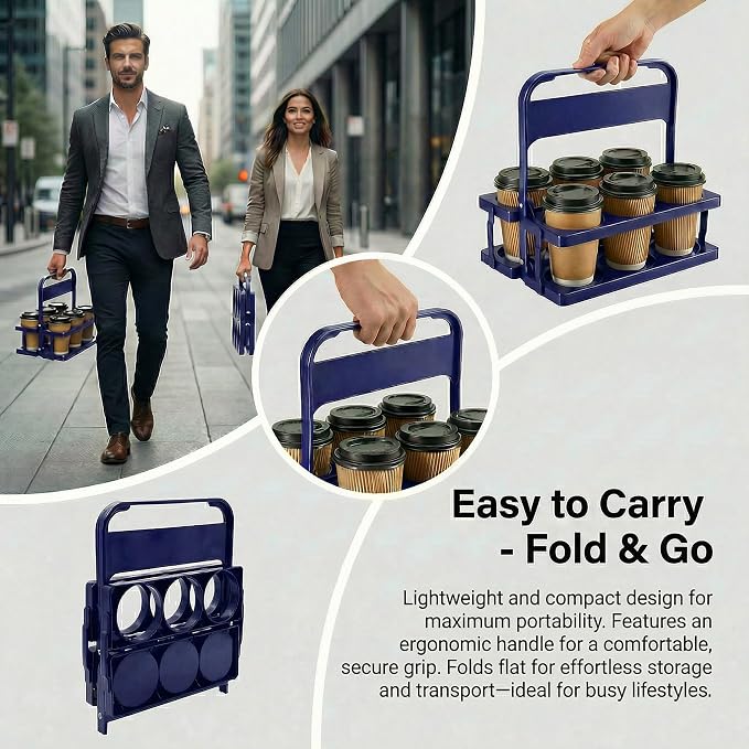 6 Cup Drink Carrier for Delivery - Image 3
