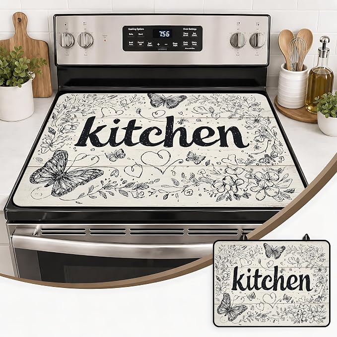 Multi-Design Stove Top Cover for Glass/Electric Stoves, 3-in-1 Counter by seewan