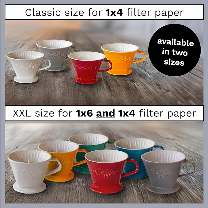 Creano XXL Porcelain Coffee Dripper Red - Image 4