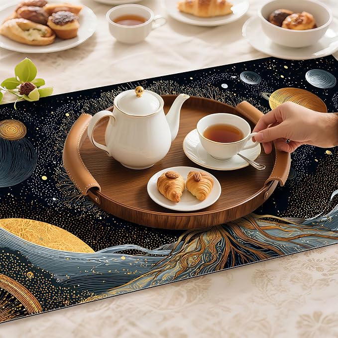BVBOX 17" x 32" Coffee Bar Mat, Absorbent Dish Drying Mat Cuttable Hide Stain - Image 8