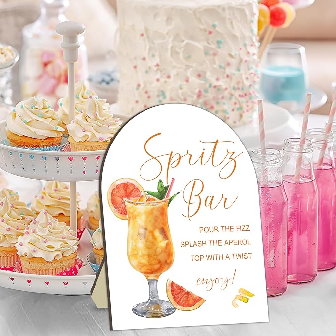 Aperol Spritz Bar Sign, Cocktail Bar Recipe Sign - Image 3