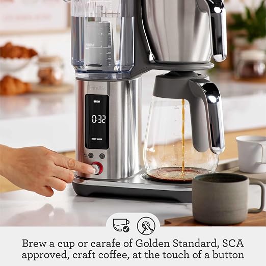 Breville Luxe Drip Coffee Machine BDC415BTR, Glass Carafe - Image 3