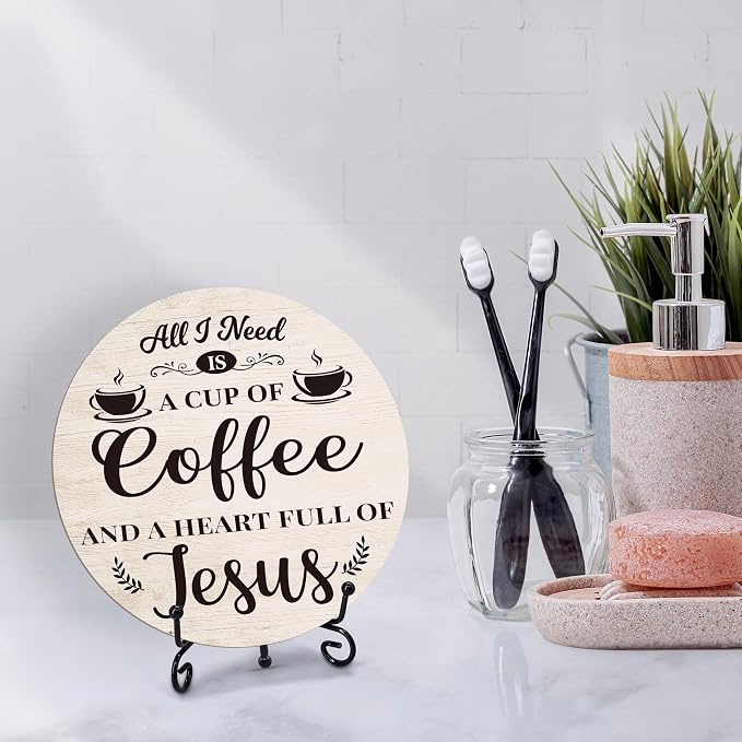 Coffee Bar Sign, Christian Coffee Decorations - Image 4