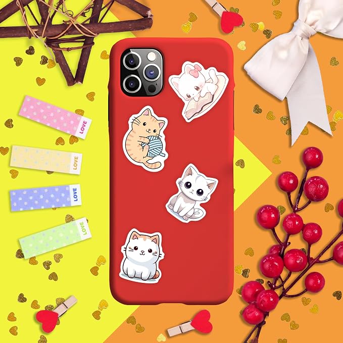 100Pcs Cute Cat Stickers Kawaii - Image 8