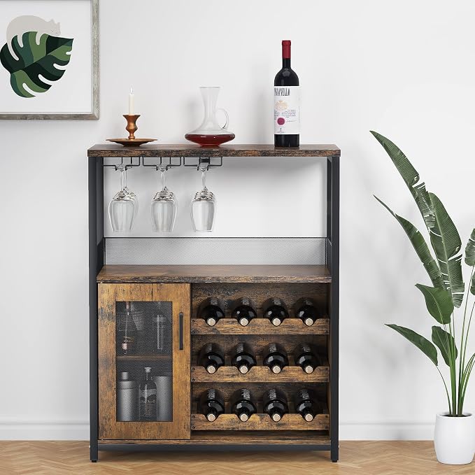 PeakPursuit 3-Tier Wine Bar Cabinet - Image 3