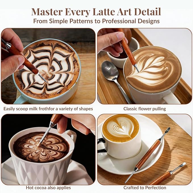 8 PCS Espresso Accessories Kit, 53.3mm Espresso Tamper 54mm Portafilter - Image 8