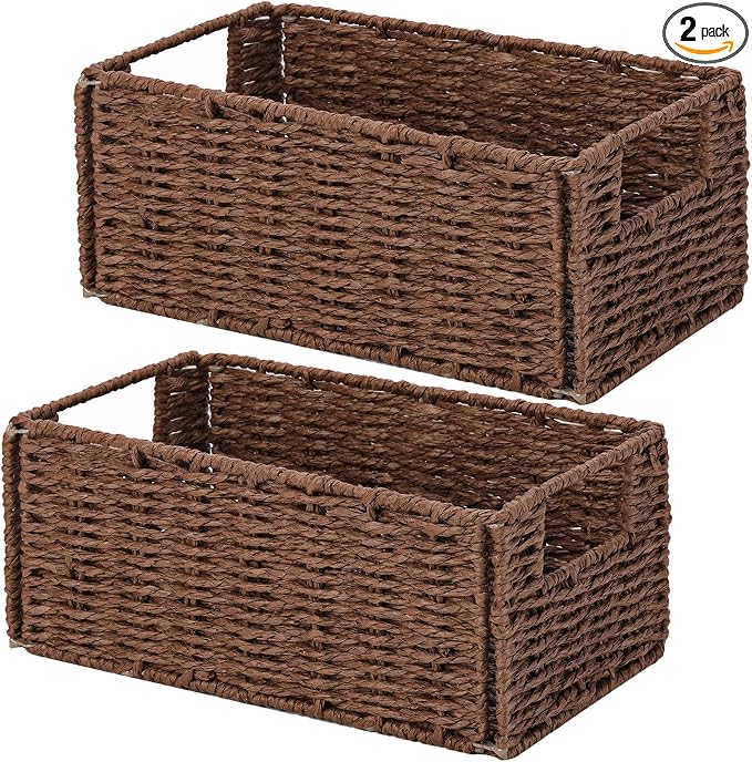 Vagusicc Wicker Storage Basket, Small Storage Baskets by Vagusicc
