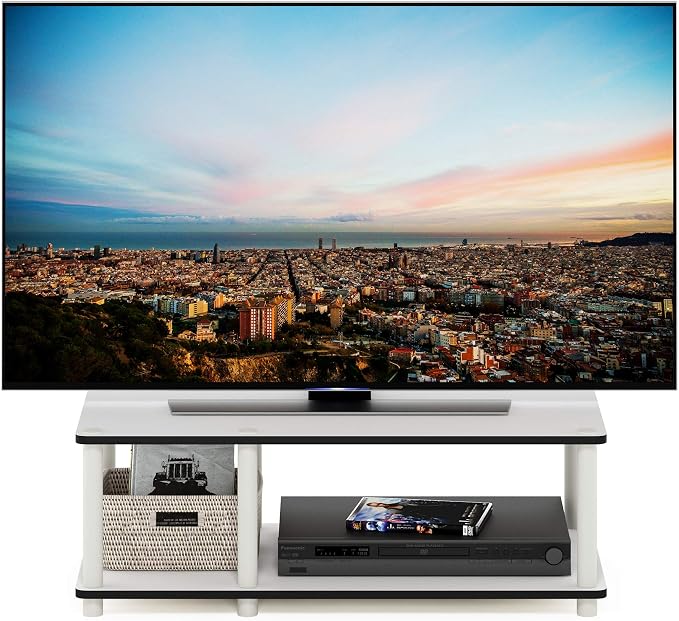 Furinno JUST TV Stand, 2-Tier No Tools Mid Entertainment Center - Image 7