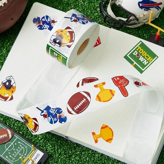 Haooryx American Football Sticker Roll, Self Adhesive, Waterproof Vinyl - Image 4