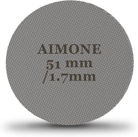 Espresso Puck Screen - Lower Shower Screen Compatible With Espresso Portafilter Filter Basket, Reusable1.7mm Thickness,150μm, 316 Stainless Steel (51MM)