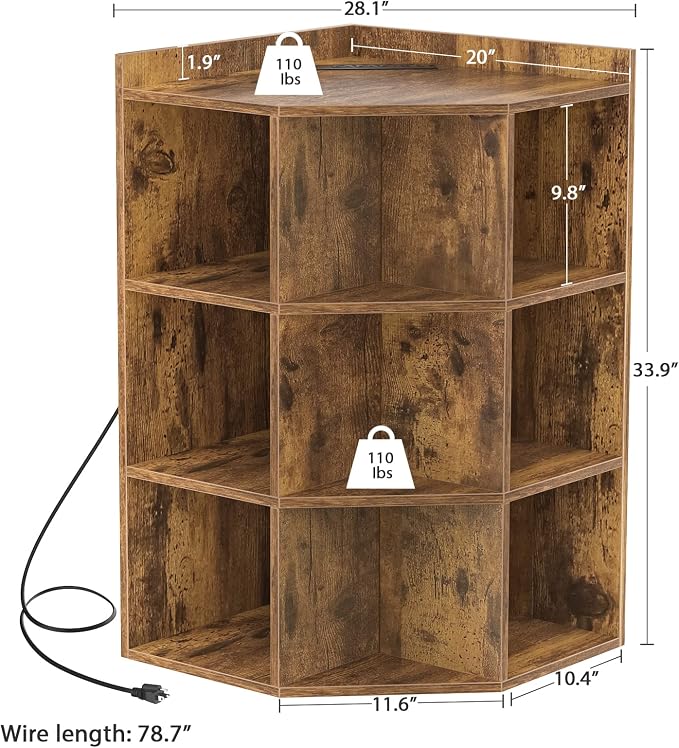 Aheaplus Corner Cabinet, Corner Storage - Image 3
