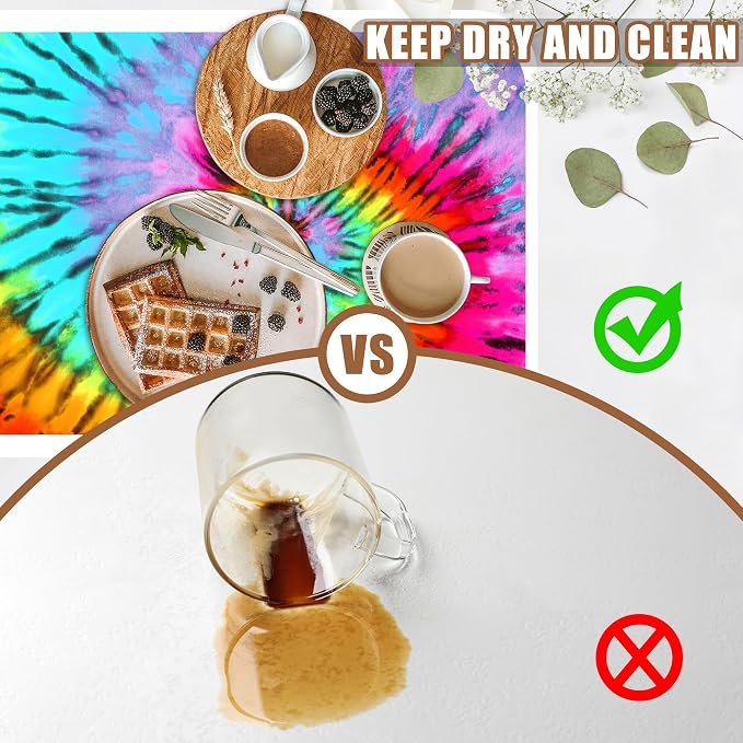 Dish Drying Mat Colorful Tie Dye Coffee Bar Mat - Image 6