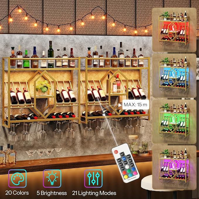 HOOBRO Wall Mounted Wine Rack - Image 2