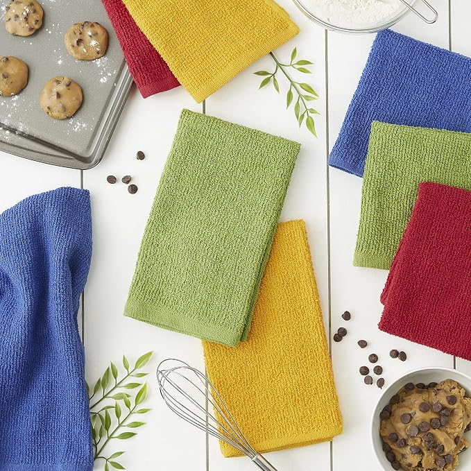 DII 5048 Barmop Dishtowels/Dishcloths, Dishtowel & Dishcloth S/8, 8 Piece - Image 4