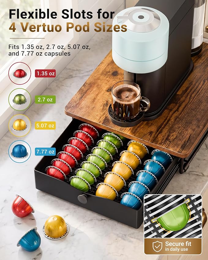EVERIE Coffee Pod Holder Drawer, Compatible - Image 3