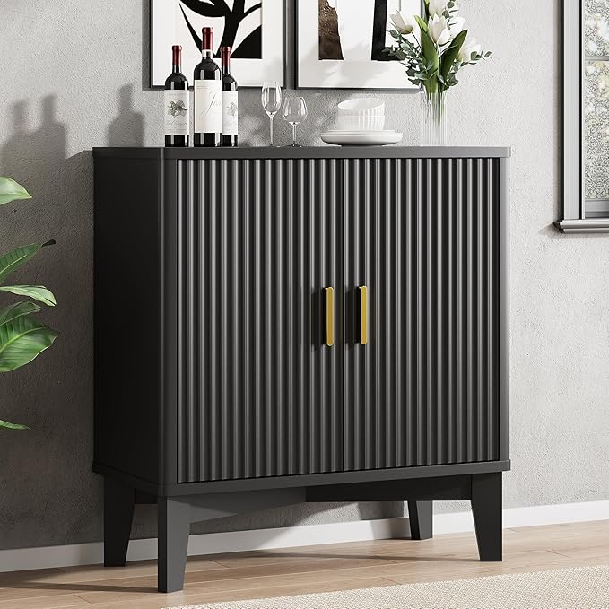Xixini Fluted Buffet Sideboard Cabinet by Xixini