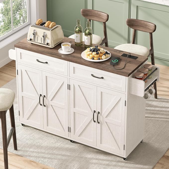 Mobile Kitchen Island, Kitchen Island Cart - Image 8