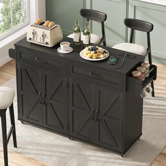 Mobile Kitchen Island, Kitchen Island Cart - Image 8