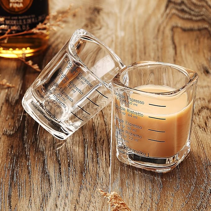 Espresso Shot Glass Liquid Heavy Sturdy Glass Shot Glasses Measuring cup Wine - Image 4