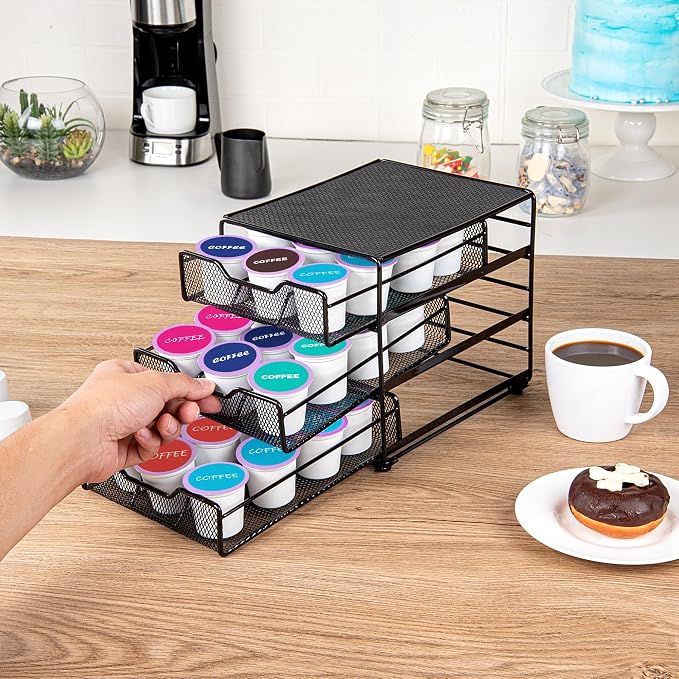 Restaurantware Restpresso 8.5 x 8.5x 7 Inch Multi-Tier Coffee Capsule Drawer 1 - Image 5