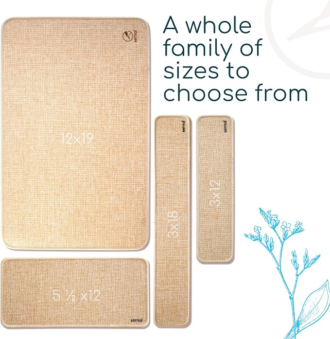Ternal Harvest Burlap Coffee Bar Mats – 5.5x12in Drying Mat - Image 4