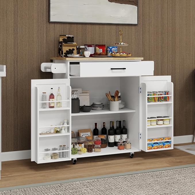 Small Kitchen Island on Wheels - Image 9