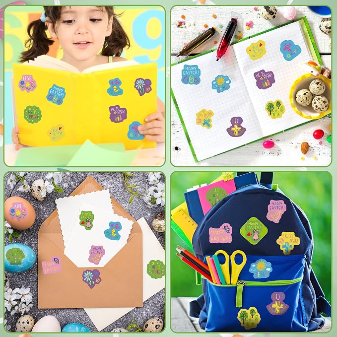 Haooryx Easter Kids' Sticker Rolls - Image 6
