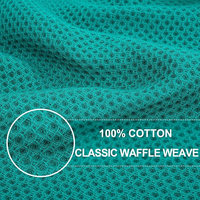 Homaxy 100% Cotton Waffle Weave Kitchen Dish Cloths, Ultra Soft Absorbent Quick - Image 2