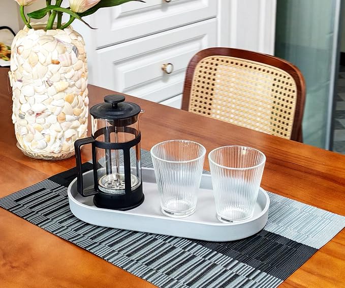 Gray Small Oval Tray, 3 Pack, Countertop Organizer | - Image 2