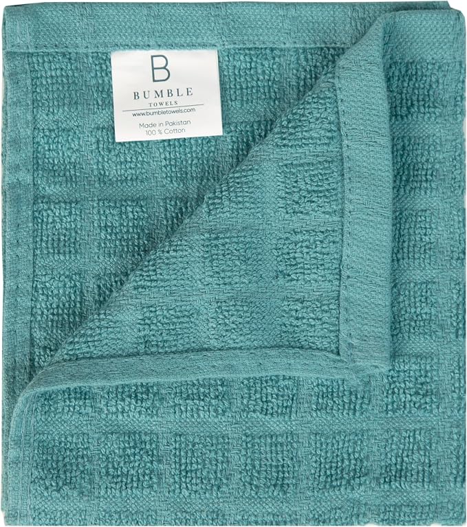 Bumble Dish Cloths | 12" x 12" | 100% Cotton Kitchen Towels | 406 GSM | Soft - Image 6
