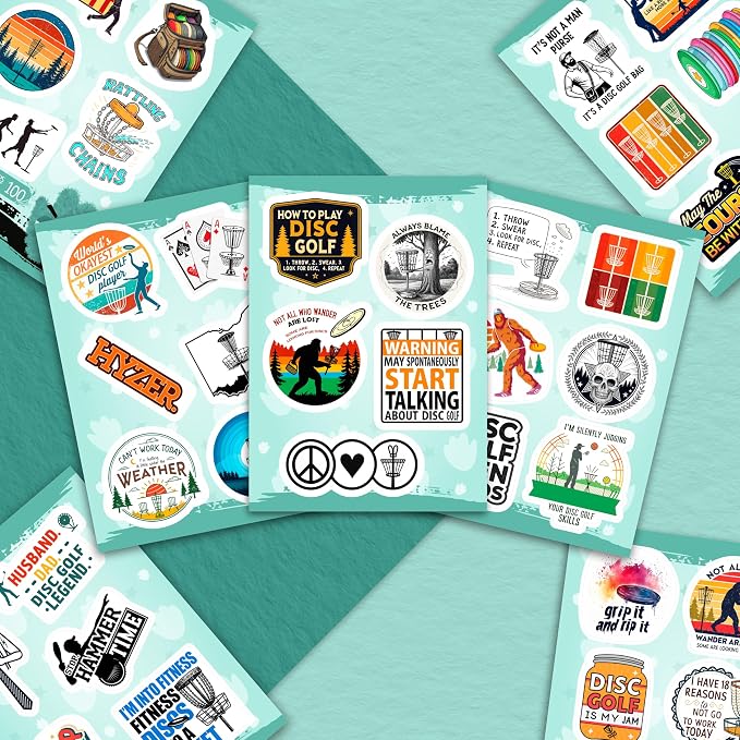 100Pcs Disc Golf Stickers Decals - Image 5