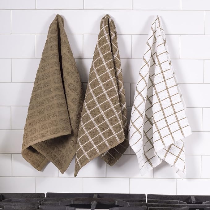 Ritz Premium 100% Cotton Terry Check Kitchen Dish Towels - Image 5
